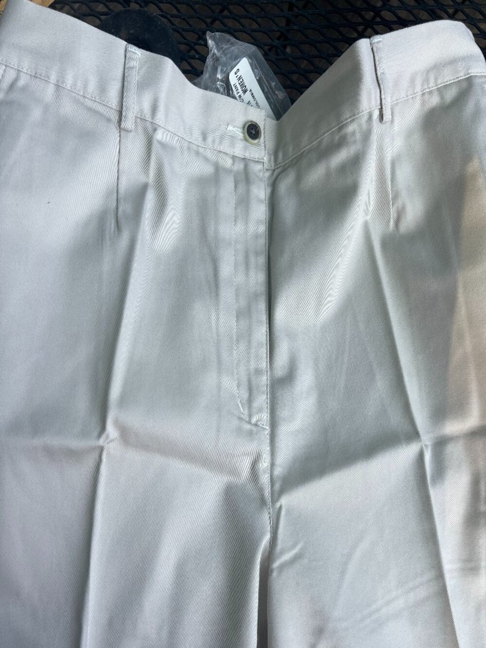 LL Bean womens khaki Bayside pants 18PET NWT comfort waist flat front preppy